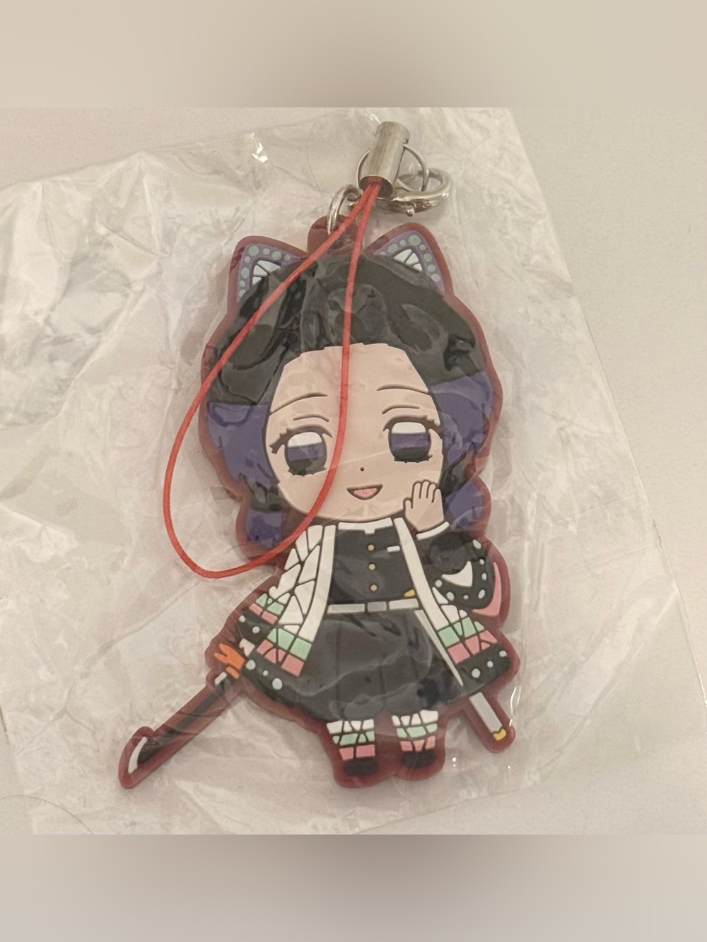 Anime official collectible demon slayer keychain shinobu